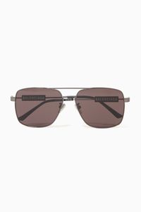 Tag Square D-Frame Sunglasses in Metal