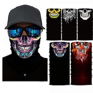 Halloween Skull Sports Outdoor Scarf Riding Mask Sunscreen Neck Cover Seamless Mask Magic Bandana miniinthebox