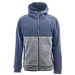 sherpa hybrid zip hoody mens gunmetal l Lightinthebox