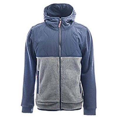 sherpa hybrid zip hoody mens gunmetal l Lightinthebox
