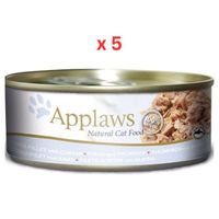 Applaws Cat Tuna With Cheese 156G Tin (Pack Of 5)