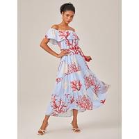 Ocean-Inspired Vacation Print Dress