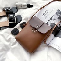 Women PU Leather Patchwork Mini Crossbody Bag