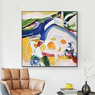 Handmade Oil Painting Canvas Wall Art Abstract Decoration Famous Wassily Kandinsky The Cow for Home Decor Rolled Frameless Unstretched Painting Lightinthebox