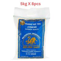 Golden Swan Jasmine Rice 5Kg (Pack of 8)