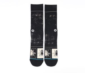 Mens Buzzy One Pair Crew Socks  Black