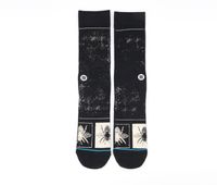 Mens Buzzy One Pair Crew Socks  Black - thumbnail