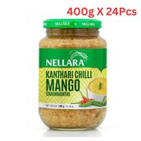 Nellara Kanthari Mango Chammandi 400g Glass Jar (Pack of 24)