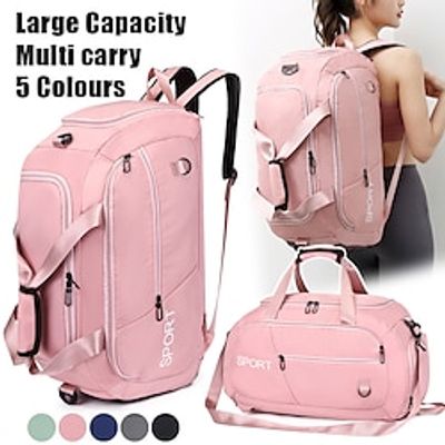 Men's Women's Crossbody Bag Shoulder Bag Sports Bags Gym Bag Duffle Bag Oxford Cloth Outdoor Daily Holiday Zipper Large Capacity Lightweight Durable Solid Color Black Pink Blue miniinthebox