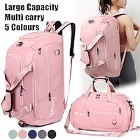 Men's Women's Crossbody Bag Shoulder Bag Sports Bags Gym Bag Duffle Bag Oxford Cloth Outdoor Daily Holiday Zipper Large Capacity Lightweight Durable Solid Color Black Pink Blue Lightinthebox - thumbnail