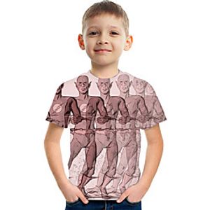 Kids Boys' T shirt Tee Short Sleeve Graphic Black Children Tops Active 3-12 Years miniinthebox