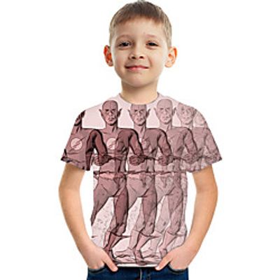 Kids Boys' T shirt Tee Short Sleeve Graphic Black Children Tops Active 3-12 Years miniinthebox