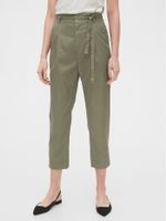 Paperbag-Waist Khaki Pants - thumbnail