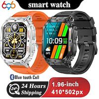 696 K61PRO Smart Watch 1.96 inch Smart Band Fitness Bracelet Bluetooth Pedometer Call Reminder Sleep Tracker Compatible with Android iOS Women Men Hands-Free Calls Message Reminder IP 67 43mm Watch Lightinthebox - thumbnail