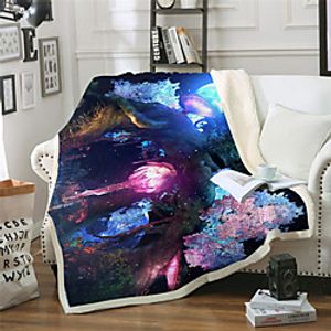 Multifunctional Blankets, Geometric Polyester Warmer Comfy Blankets Lightinthebox