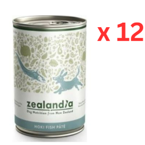 Zealandia Dog Wet Food Hoki 385gmx12