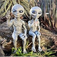 Alien Statue Resin Ornament, Outdoor Garden Statue Ornament Decoration, Add a Unique Touch to Your Home Decor Lightinthebox - thumbnail