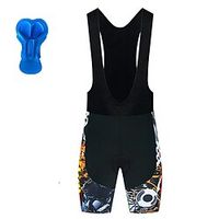 21Grams Men's Cycling Bib Shorts Bike Bib Shorts Bottoms Mountain Bike MTB Road Bike Cycling Sports Cartoon 3D Pad Cycling Breathable Quick Dry Black Polyester Spandex Clothing Apparel Bike Wear Lightinthebox - thumbnail