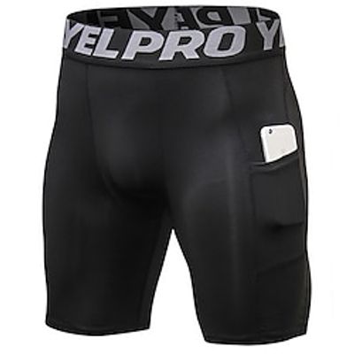 Men's Shorts Sports Going out Weekend Running Casual Elastic Waist Graphic Knee Length Gymnatics Activewear Black  White Wine Red Micro-elastic Lightinthebox