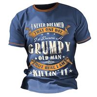 Men's T shirt Tee Graphic Letter Crew Neck Clothing Apparel 3D Print Outdoor Daily Short Sleeve Print Fashion Designer Vintage Lightinthebox