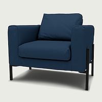 IKEA Organic Panama Cotton Koarp Armchair Cover Regular Fit With Piping Machine Washable Lightinthebox - thumbnail