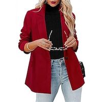 Women's Blazer Spring Jacket Formal Office Suit with Pockets Casual Summer Jacket with Pockets Lightinthebox - thumbnail