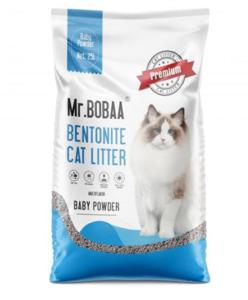 Mr Bobaa Clumping Cat Litter Baby Powder - 25L