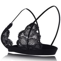 Sexy Lace Hollow Out Breathbale Unlined Wireless Bralettes