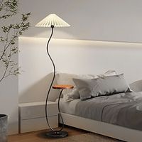 Elegant Floor Lamp with Table Luxury Bedroom Bedside Lamp Vertical Living Room Study Marble Lamps Modern Reading Light 85-265V Lightinthebox - thumbnail