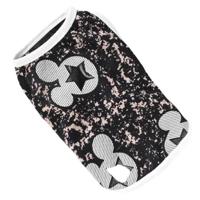 Hong Pet Micky Mouse Pattern Pet Clothes-Black-XS