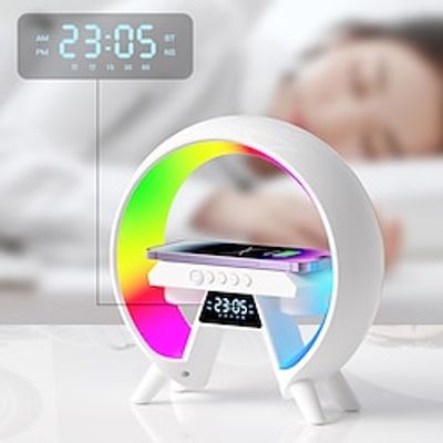 Big G6 Bluetooth Audio Private Model Cross Border Mobile Wireless Charging Clock Night Light Multi Functional Smart Capable Of Sound System Lightinthebox