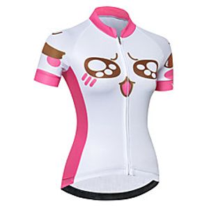 21Grams Women's Short Sleeve Cycling Jersey Summer Spandex Polyester Red / White Bike Jersey Top Mountain Bike MTB Road Bike Cycling Quick Dry Moisture Wicking Breathable Sports Clothing Apparel miniinthebox