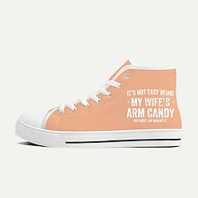 Men's Sneakers Casual Shoes Print Shoes Plus Size Classic Casual Daily Canvas Lace-up Peach fuzz Army Green Light Blue Summer Spring Fall Lightinthebox