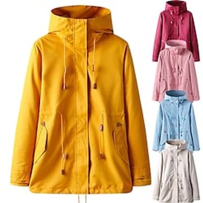 Women's Hiking 3-in-1 Jackets Ski Jacket Rain Jacket Fleece Winter Outdoor Thermal Warm Fleece Lining Waterproof Windproof Outerwear Trench Coat Top Hunting Ski  Snowboard Fishing Maroon Light Khaki Lightinthebox