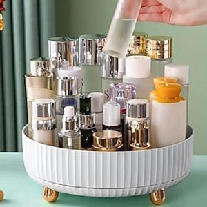 Makeup Perfume Organizer, 360 Degree Rotating Cosmetic Desk Storage, Lotions Display Case, Round Gift Tray With Large Capacity, For Your Jewelry Lightinthebox