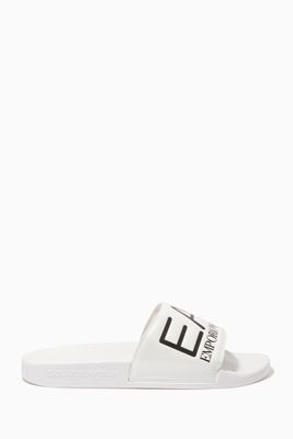 Macro EA7 Slide Sandals in Rubber