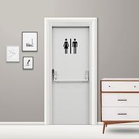 77/90200cm Simulation Door Stickers Removable Waterproof Wall Stickers Bedroom Living Room Pvc Stickers miniinthebox - thumbnail