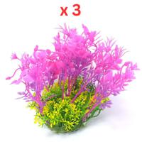 Aquarium Plastic Plant - M505 -W6XH12 Cm Pack Of 3