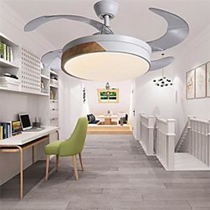 LED Ceiling Fan Light Modern White 48 cm Single Design Ceiling Fan ABS Artistic Style Modern Style Minimalist Painted Finishes LED 110V-120V 220V-240 V Lightinthebox