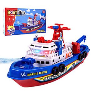 Marine Rescue Boat Model Toy,Kids Music Light Water Spray Electric Marine Rescue Fire Boat Model Education Toy Great Holiday Birthday Gifts miniinthebox
