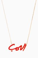 Mina Al Hobb/The Love Enamel Pendant in 18kt Yellow Gold Mina Al Hobb/The Love Enamel Pendant in 18kt Yellow Gold