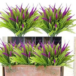 5 Branches Artificial Tail Grass Artificial Flowers Plants Realistic Faux Water Plants for Indoor and Outdoor Home Décor, Garden, and Patio Decoration Lightinthebox