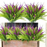 5 Branches Artificial Tail Grass Artificial Flowers Plants Realistic Faux Water Plants for Indoor and Outdoor Home Décor, Garden, and Patio Decoration Lightinthebox - thumbnail