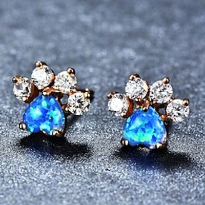 Women's Earrings Vintage Style Drop Elegant Tropical Cute Stylish Sweet Earrings Jewelry White  Pink  Blue For Wedding Party Anniversary 1 Pair Lightinthebox