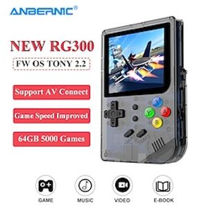 ANBERNIC RG300 Tony System Retro Games player Video Game 5,000 GAMES Built-in 64G Portable CONSOLE Emulator Gifts Lightinthebox