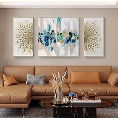 Abstract Gold Foil Picture 3PCS Hand Painted Oil Painting on Canvas Wall Art for Living Room Home Decor Rolled Canvas (No Frame) Lightinthebox Abstract Gold Foil Picture 3PCS Hand Painted Oil Painting on Canvas Wall Art for Living Room Home Decor Rolled Canvas (No Frame) Lightinthebox