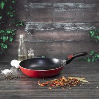 Royalford Frying Pan, 26 cm-(Red)-(RF2957)