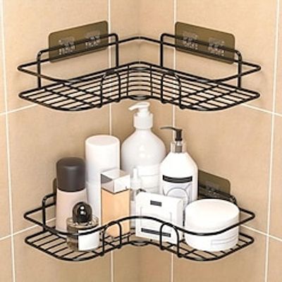 1PC Punch-Free Toilet Bathroom Triangle Rack, Wall-Mounted Toilet Bathroom Shelves, Toilet Storage, Bathroom Supplies Lightinthebox