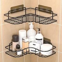 1PC Punch-Free Toilet Bathroom Triangle Rack, Wall-Mounted Toilet Bathroom Shelves, Toilet Storage, Bathroom Supplies Lightinthebox - thumbnail