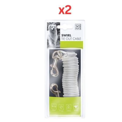 M-Pet Swirl Tie Out Cable 3.6m (Pack of 2) M-Pet Swirl Tie Out Cable 3.6m (Pack of 2)